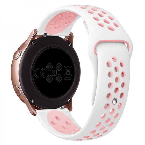 Set 3 curele 20 mm pentru Samsung Galaxy Watch si Huawei Watch GT, portocaliu albastru verde 3
