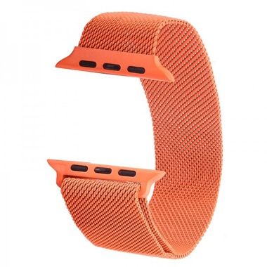 Set 3 curele pentru Apple Watch 38-41 mm, silicon piele si otel inoxidabil, portocaliu albastru verde 6