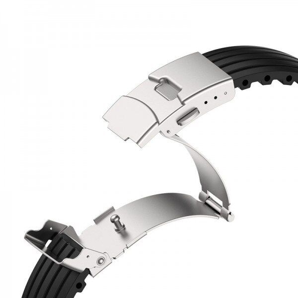 Set 3 curele pentru Apple Watch 42-49 mm si Ultra, silicon piele si otel inoxidabil, maro verde albastru 5