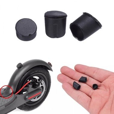 Set 3 dopuri cauciuc protectie aripa spate trotineta Xiaomi M365, M365 Pro, 1S, negru 2