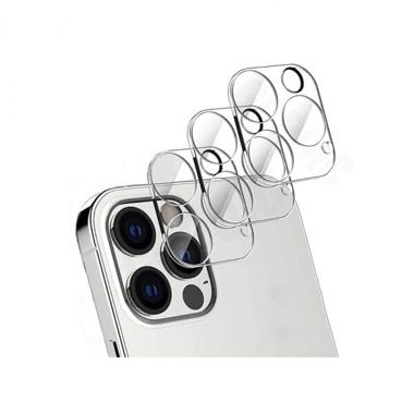 Set 3 folii de protectie camera din sticla securizata pentru iPhone 12 Pro, transparent
