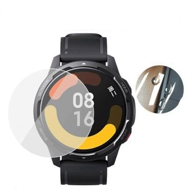 Set 3 folii de protectie din sticla securizata pentru Xiaomi Watch S1, transparente 6