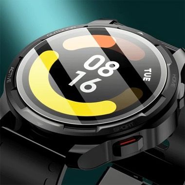 Set 3 folii de protectie din sticla securizata pentru Xiaomi Watch S1 Active, transparente 5