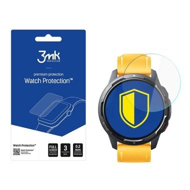 Set 3 folii de protectie din sticla securizata pentru Xiaomi Watch S1 Active, transparente 7