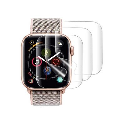 Set 3 folii de protectie hidrogel pentru Apple Watch Series 4, 44 mm, transparente