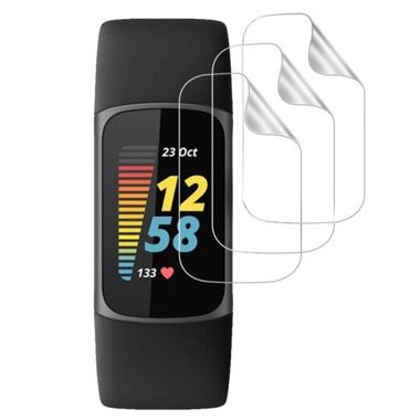 Set 3 folii de protectie hidrogel pentru Fitbit Charge 6, transparente