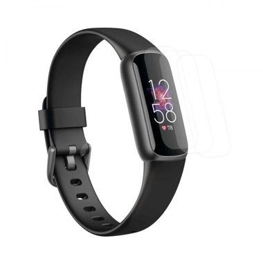 Set 3 folii de protectie hidrogel pentru Fitbit Luxe, transparente 1