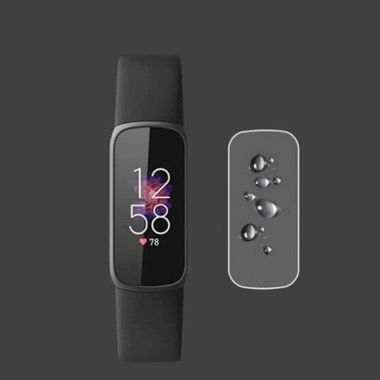 Set 3 folii de protectie hidrogel pentru Fitbit Luxe, transparente 2