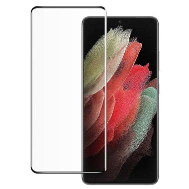 Set 3 in 1 husa antisoc cu inel, folie sticla ceramica si protectie camera pentru Samsung Galaxy S21 Ultra 5G, albastru inchis 6