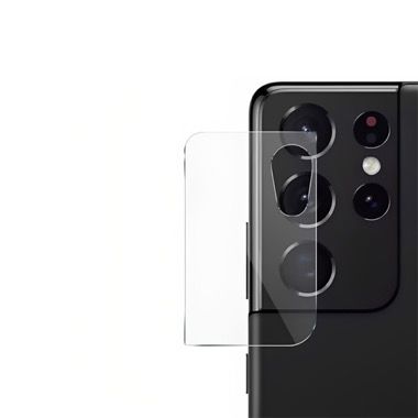 Set 3 in 1 husa antisoc cu inel, folie sticla ceramica si protectie camera pentru Samsung Galaxy S21 Ultra 5G, albastru inchis 7