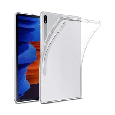 Set 3 in 1 husa carte, husa silicon si folie ecran pentru Samsung Galaxy Tab S7 FE si S7 Plus 12.4, negru 2