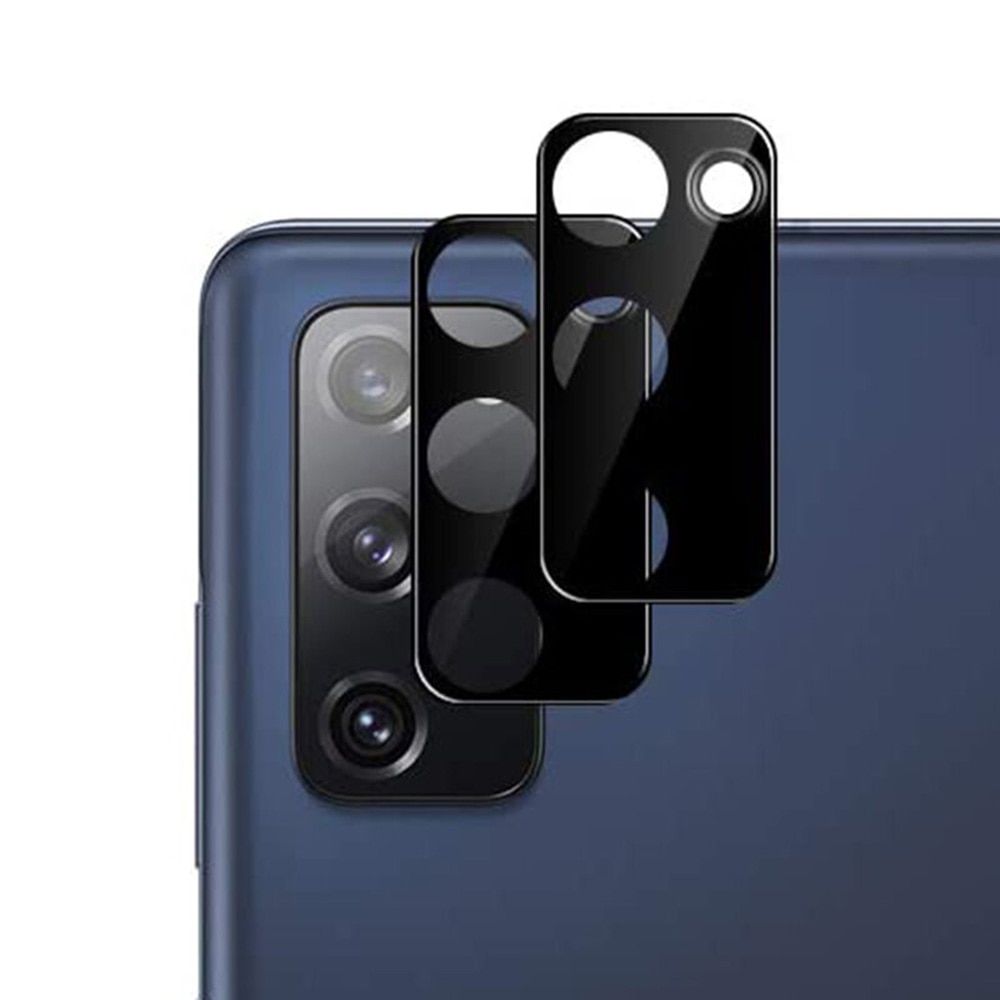 Set 3 in 1 pentru Samsung S20 FE, husa antisoc cu inel, folie sticla si folii camera, albastru inchis 4