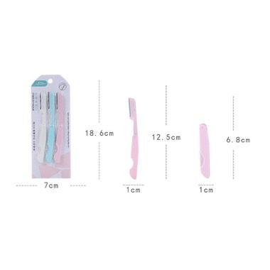 Set 3 lame trimmer Lameila pliabile 30 mm pentru sprancene, barba, mustata, perciuni 4