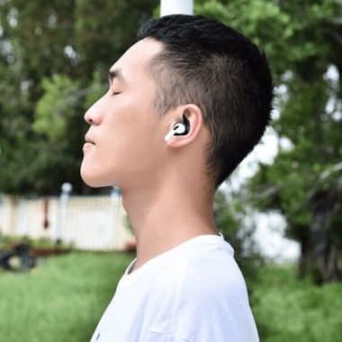 Set 3 perechi huse silicon cu carlig pentru fixare AirPods Pro, negru, alb, rosu 2
