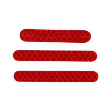 Set 3 stickere reflectorizante trotineta Segway Ninebot ES1, ES2, ES4, rosu