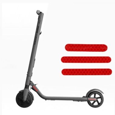 Set 3 stickere reflectorizante trotineta Segway Ninebot ES1, ES2, ES4, rosu 2