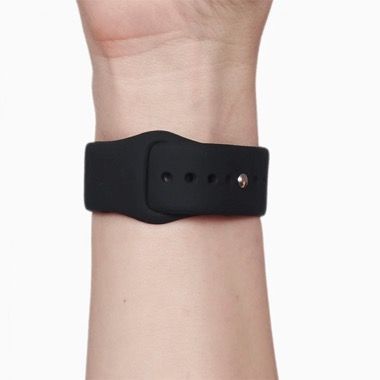 Set 4 curele silicon pentru Apple Watch 42/44/45/49 mm, negru, gri, albastru inchis, nuca 2