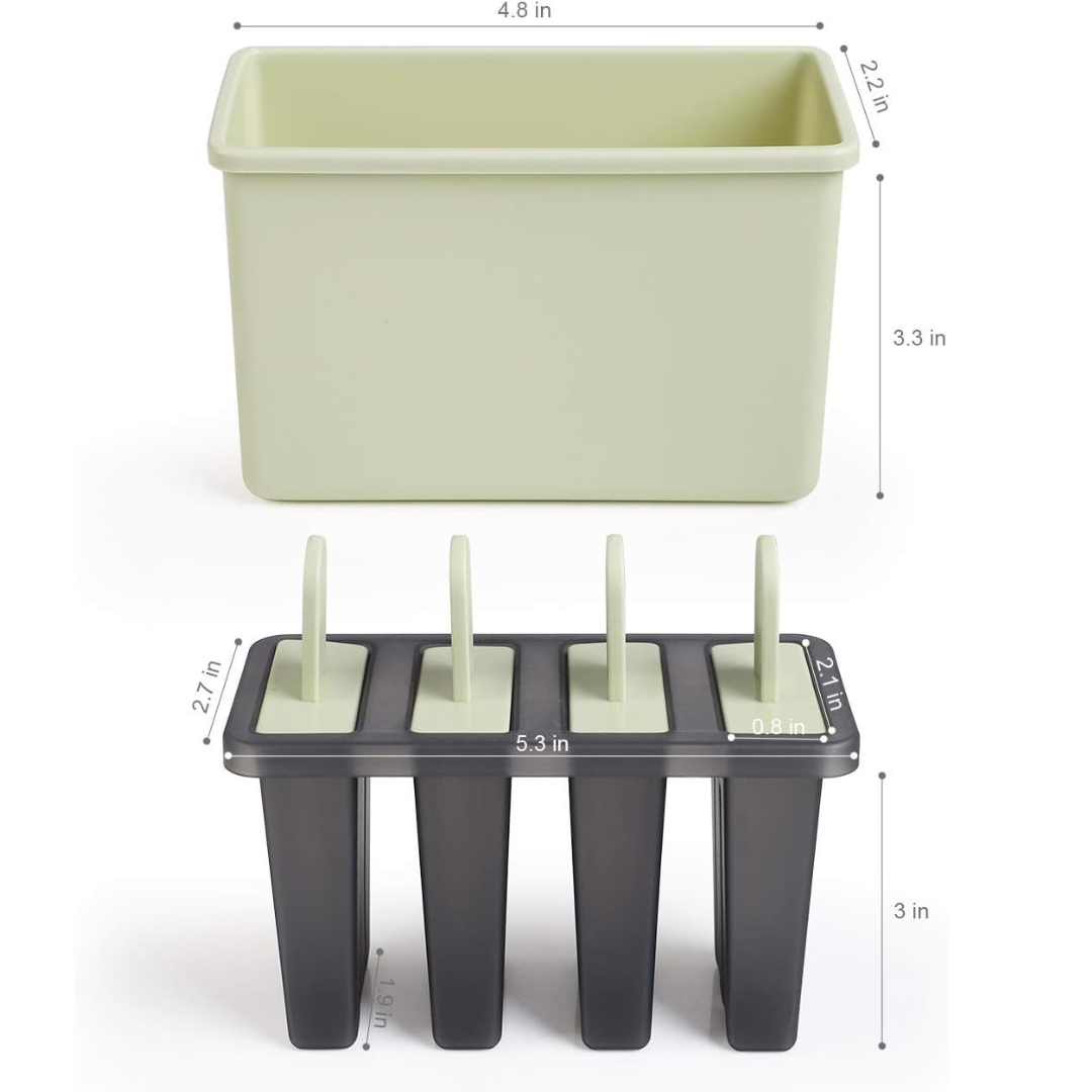 Set 4 Forme pentru Inghetata Reutilizabile 2