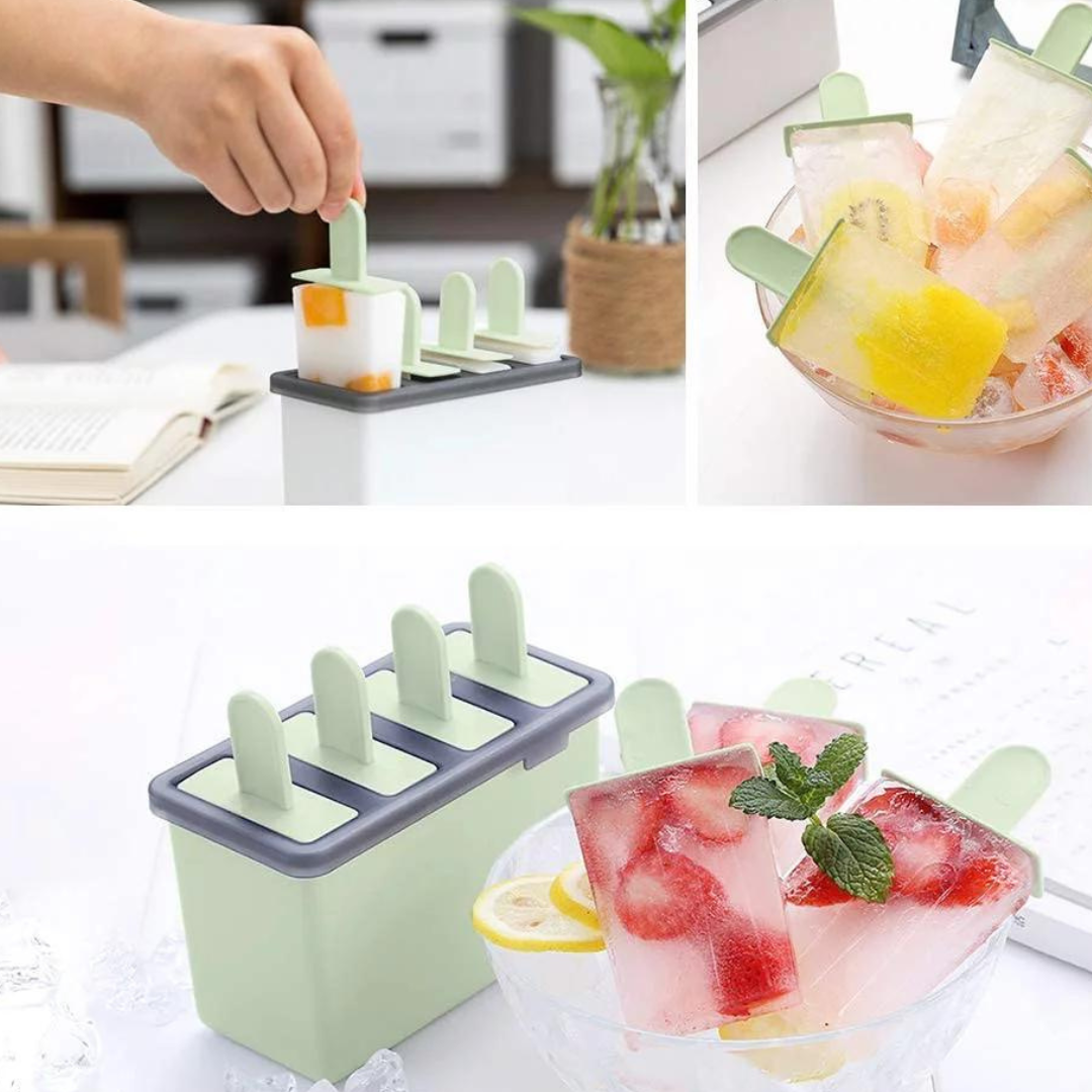 Set 4 Forme pentru Inghetata Reutilizabile 3