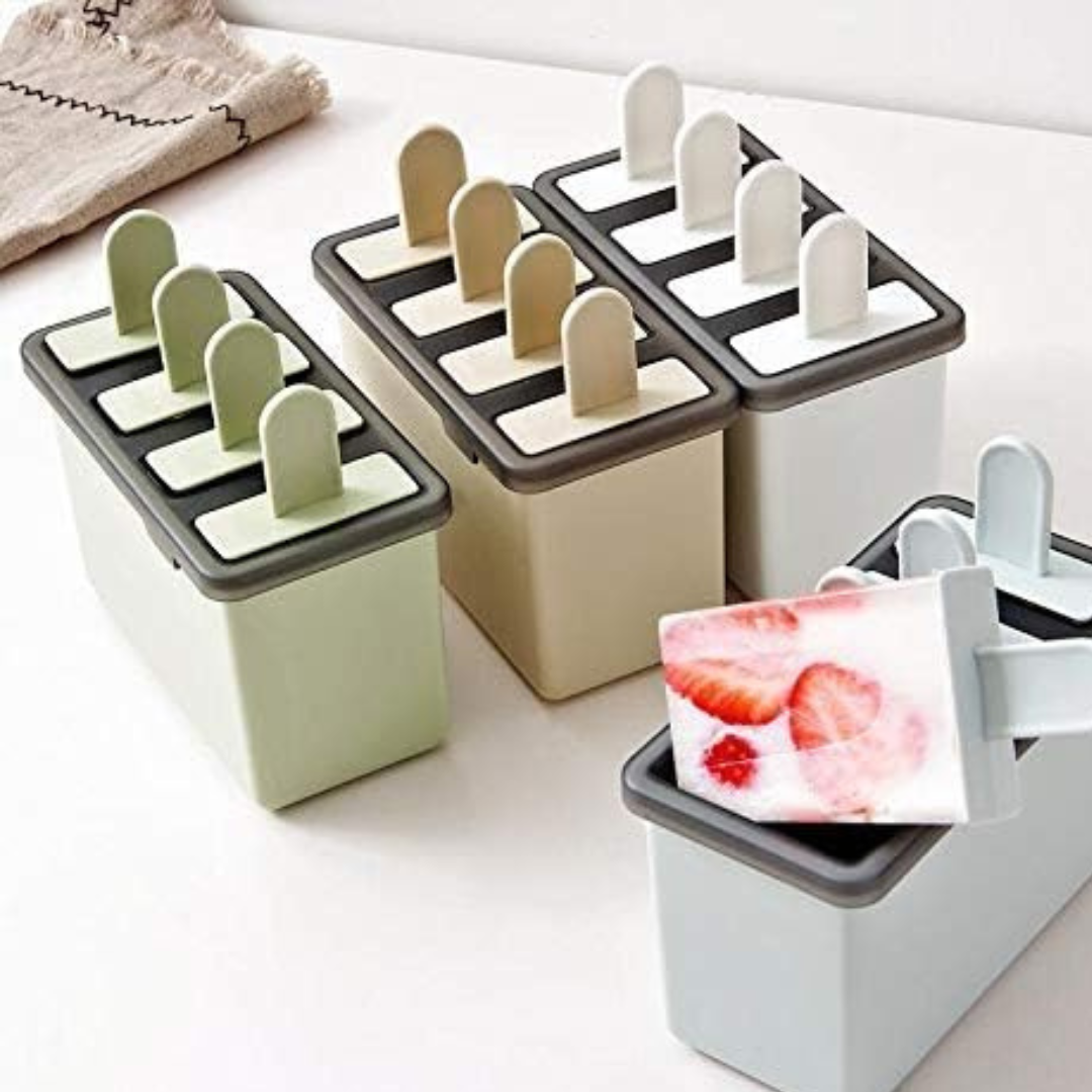 Set 4 Forme pentru Inghetata Reutilizabile 4