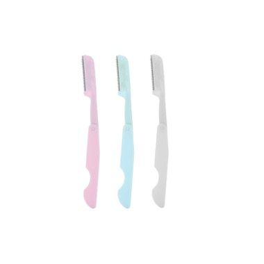 Set 4 lame trimmer Lameila cu capac 35 mm pentru sprancene, barba, mustata, perciuni, turcoaz