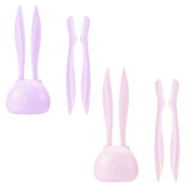 Set 4 lame trimmer Lameila cu capac 35 mm pentru sprancene, barba, mustata, perciuni, turcoaz 5