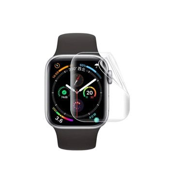 Set 5 folii de protectie pentru Apple Watch 40 mm, hidrogel si 3D fibra de sticla