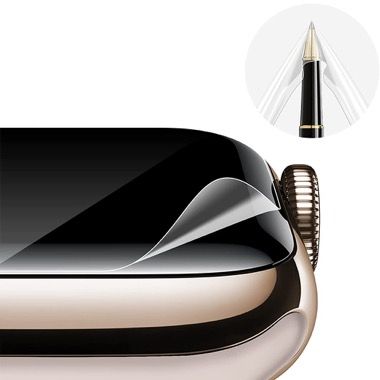 Set 5 folii de protectie pentru Apple Watch 44 mm, hidrogel si 3D fibra de sticla 2