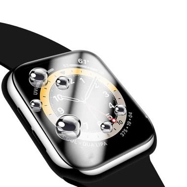 Set 5 folii de protectie pentru Apple Watch 45 mm, hidrogel si 3D fibra de sticla 3