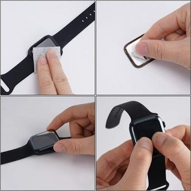 Set 5 folii de protectie pentru Apple Watch 45 mm, hidrogel si 3D fibra de sticla 6