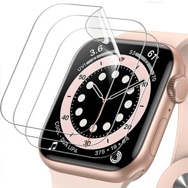 Set 5 folii de protectie pentru Apple Watch 45 mm, hidrogel si 3D fibra de sticla 8