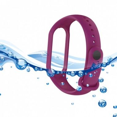 Set curea silicon si 2 folii hidrogel pentru Xiaomi Mi Band 7, mov 6