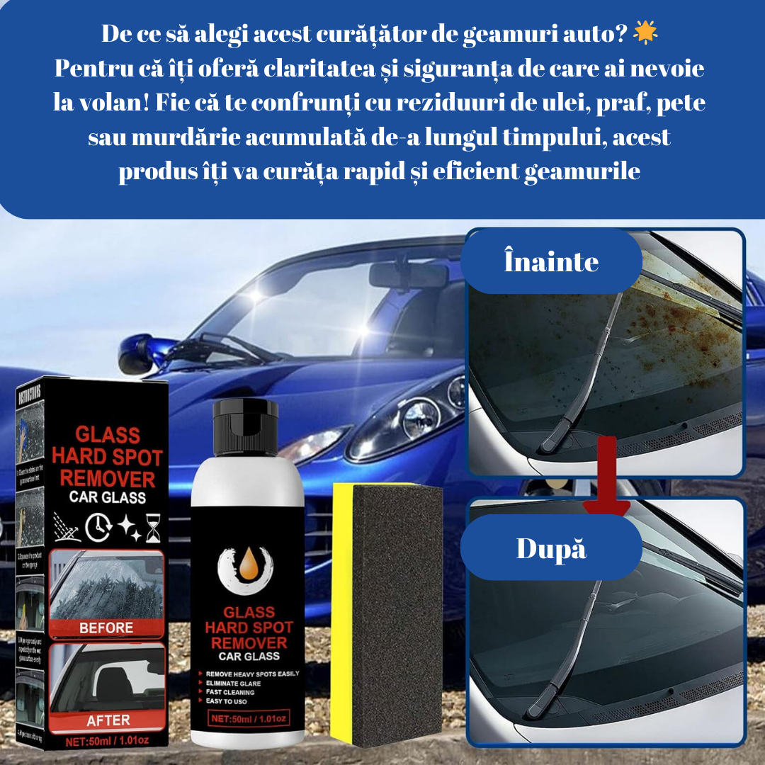 Soluție Profesională Curățare Geamuri Auto pentru Vizibilitate Impecabilă 3
