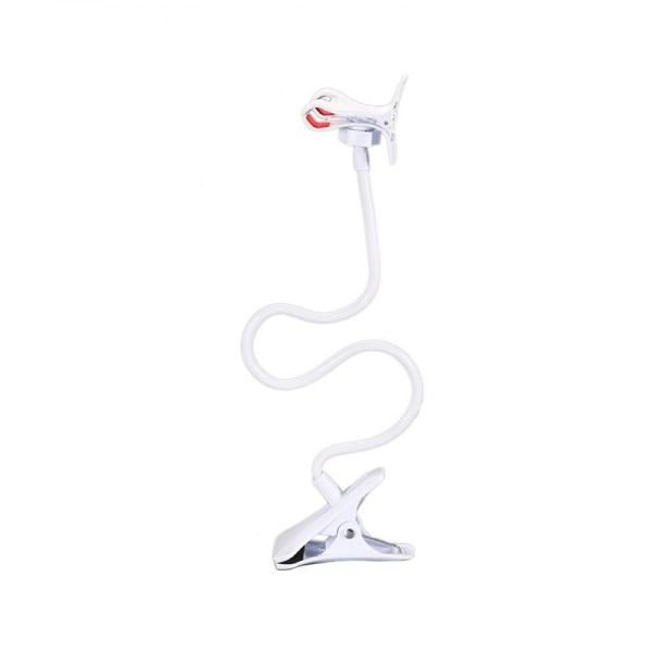 Suport flexibil pentru telefon, rotatie 360 grade, cu clips de birou, negru 3
