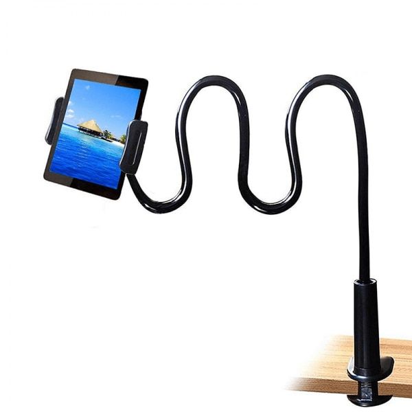 Suport flexibil pentru telefon si tableta 10.5 inch, rotatie 360 grade, cu clips, negru 3