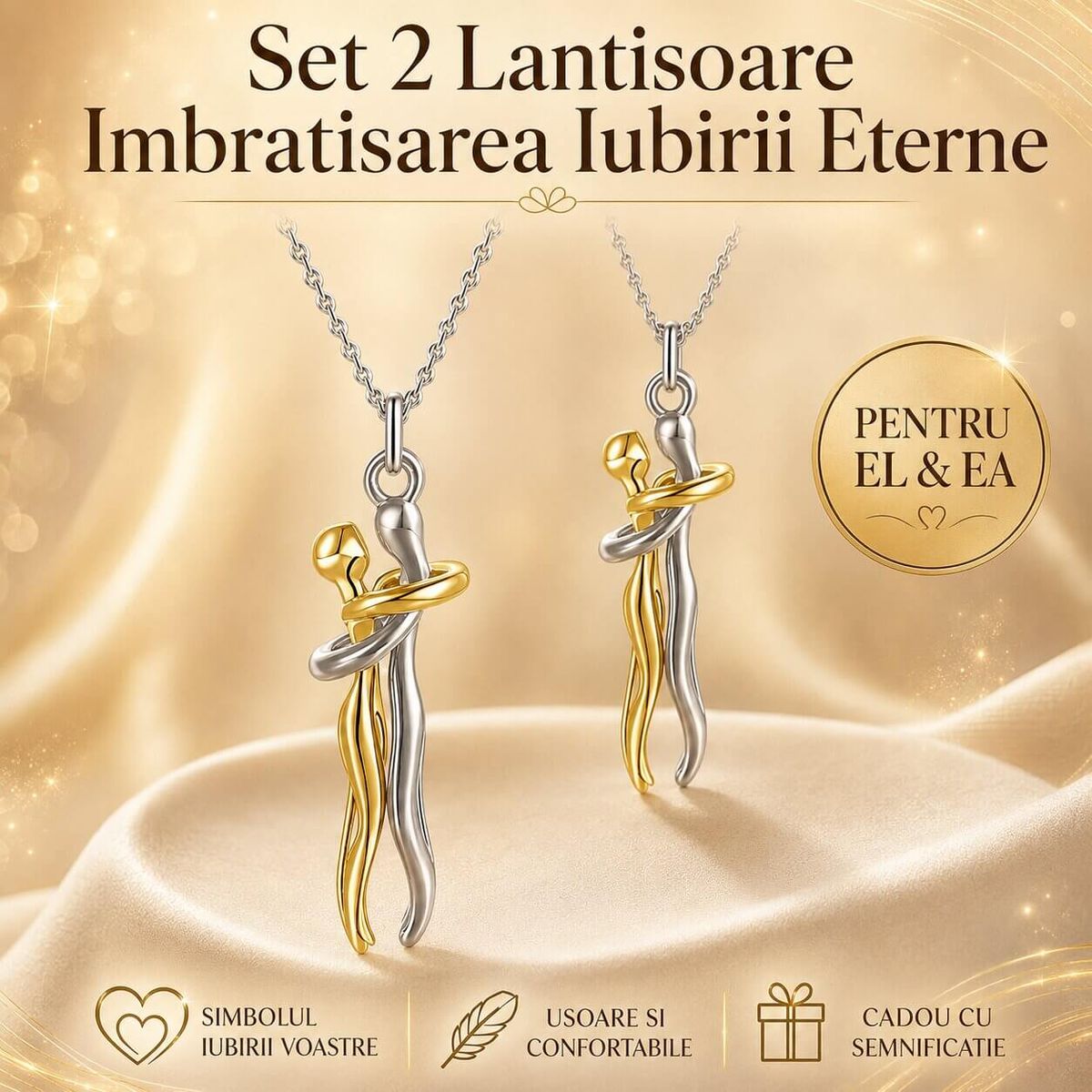 1+1 GRATIS Lantisoare Imbratisarea Iubirii Eterne 2