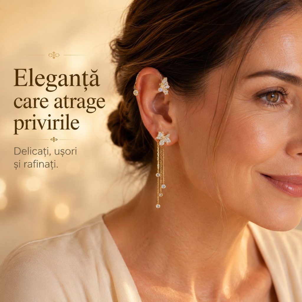 Design elegant cu fluture