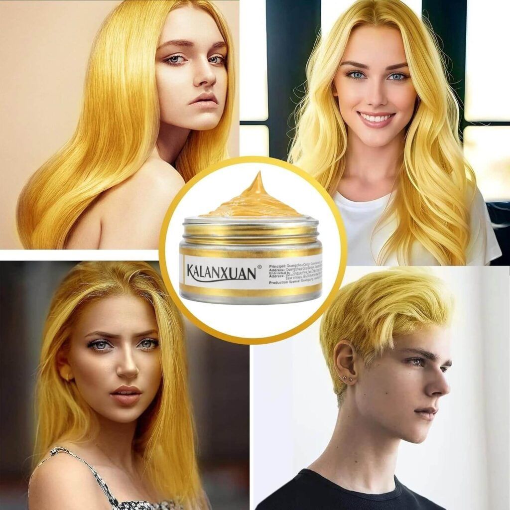 Crema de Colorare Temporara pentru Par Blond 3