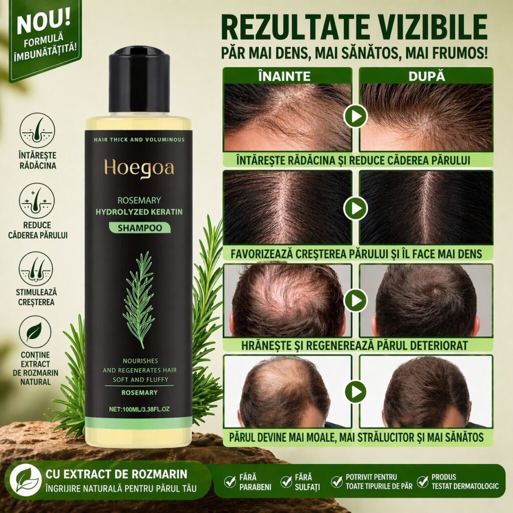 Sampon cu Keratina si Rozmarin pentru Par Fragil 2