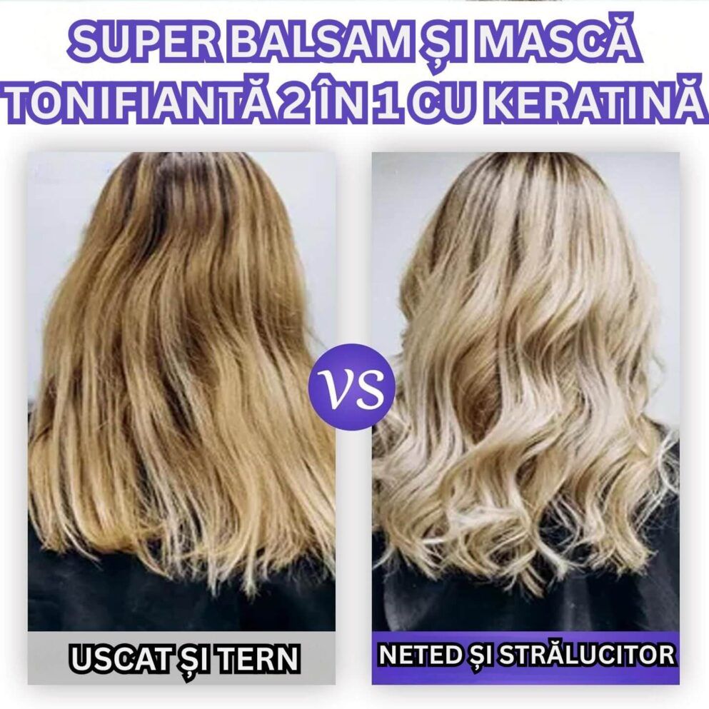 super balsam si masca tonifianta 2 in 1 cu keratina 1