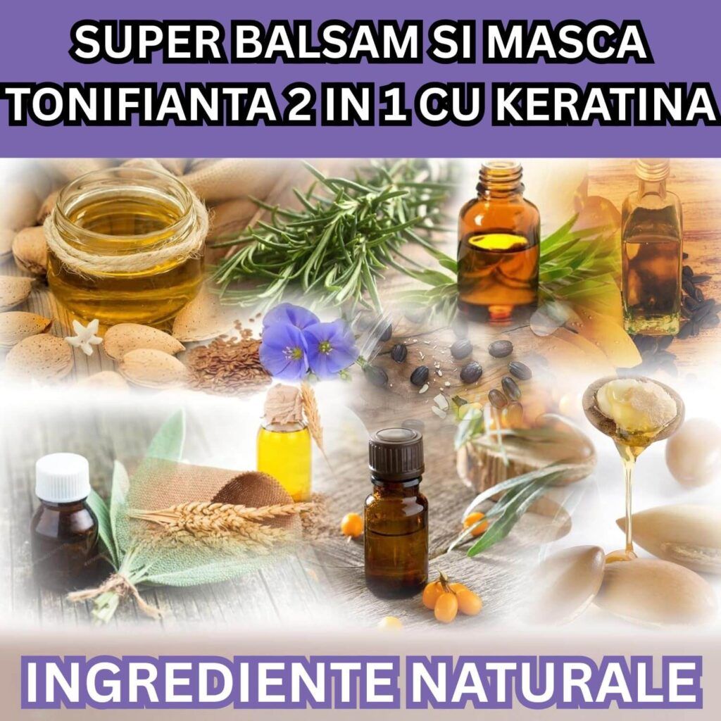 super balsam si masca tonifianta 2 in 1 cu keratina 1