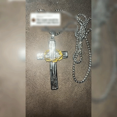 1+1 GRATIS Coliere Religioase Cruce cu Coroana cu Spini 4