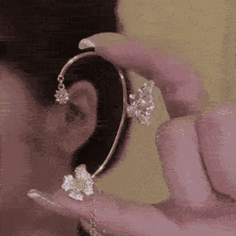 Cercei Fluture Ear Cuff cu Efect Luxury 1