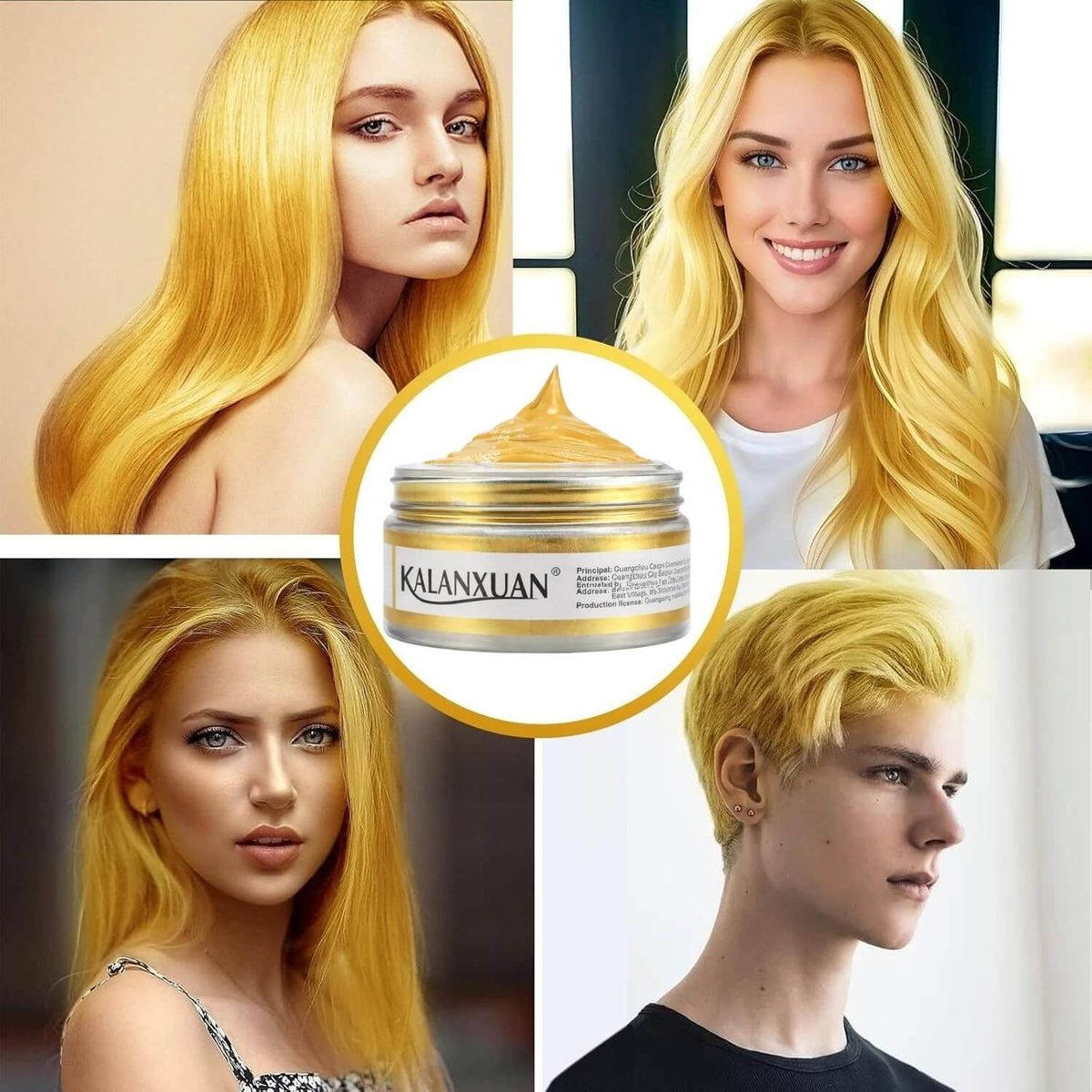Crema de Colorare Temporara pentru Par Blond 3