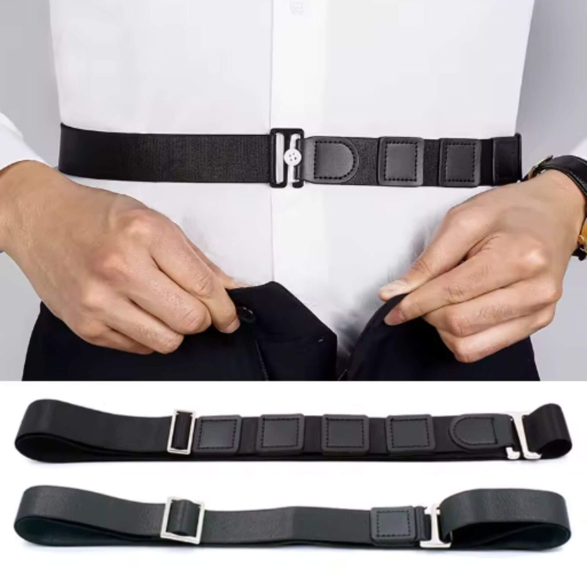Curea Unisex pentru Fixarea Camasii cu Efect Anti-Sifonare 2