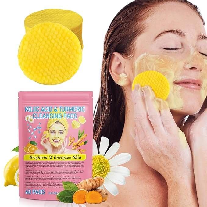 Dischete de Curatare cu Acid Kojic & Turmeric 2