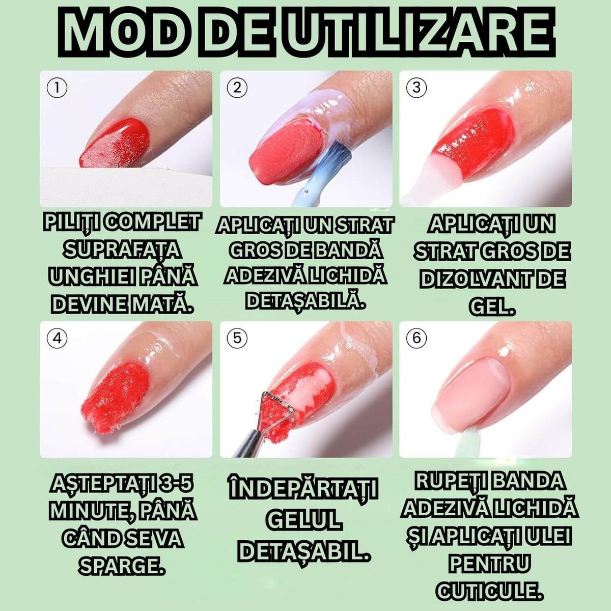 ÎNDEPĂRTAȚI GELUL FĂRĂ EFORT