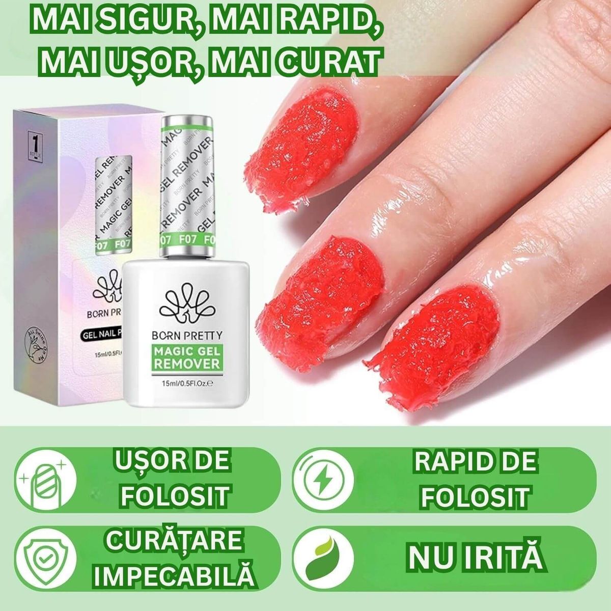 Dizolvant Magic pentru Gel de Unghii 3