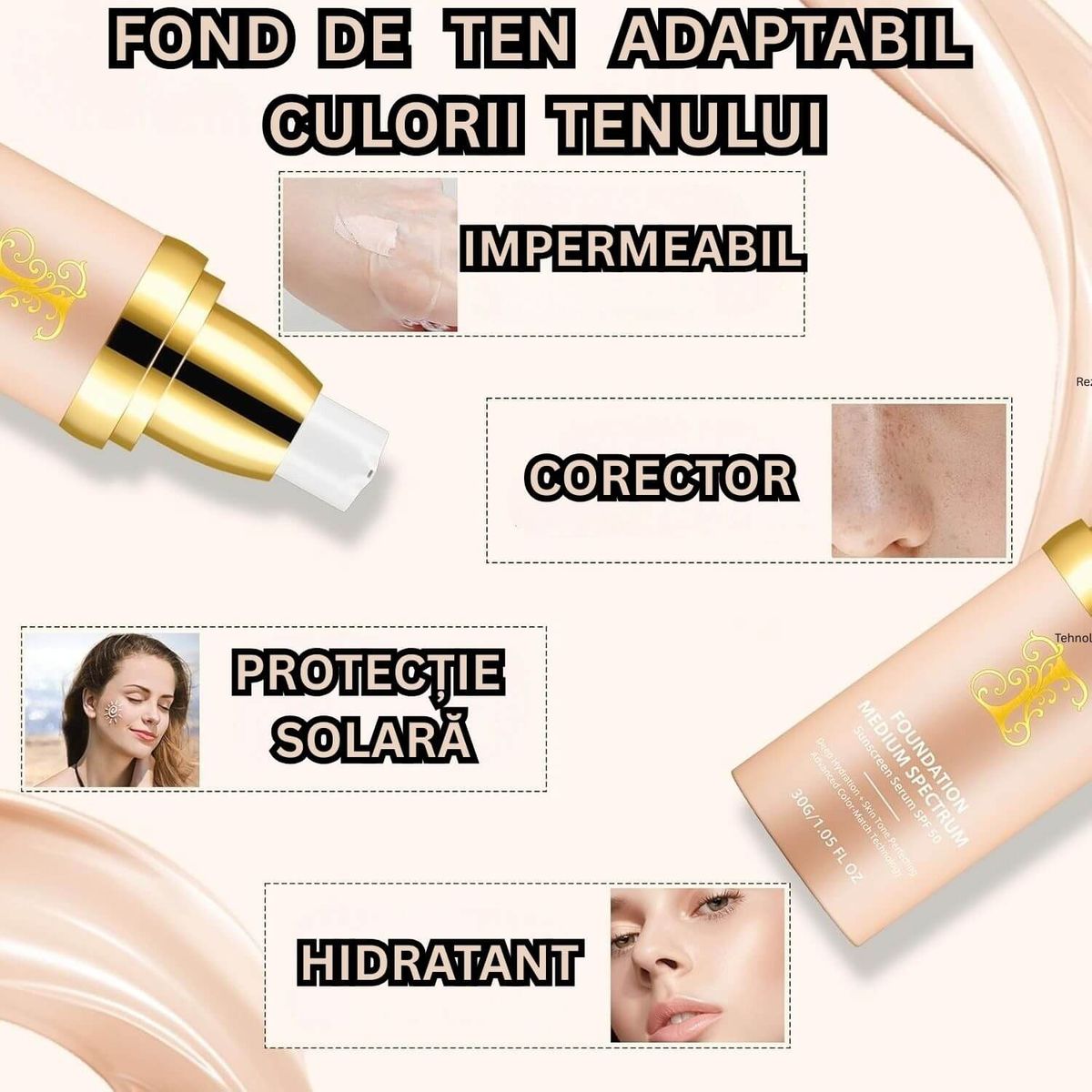 POTRIVIT PENTRU TOATE TIPURILE DE PĂR