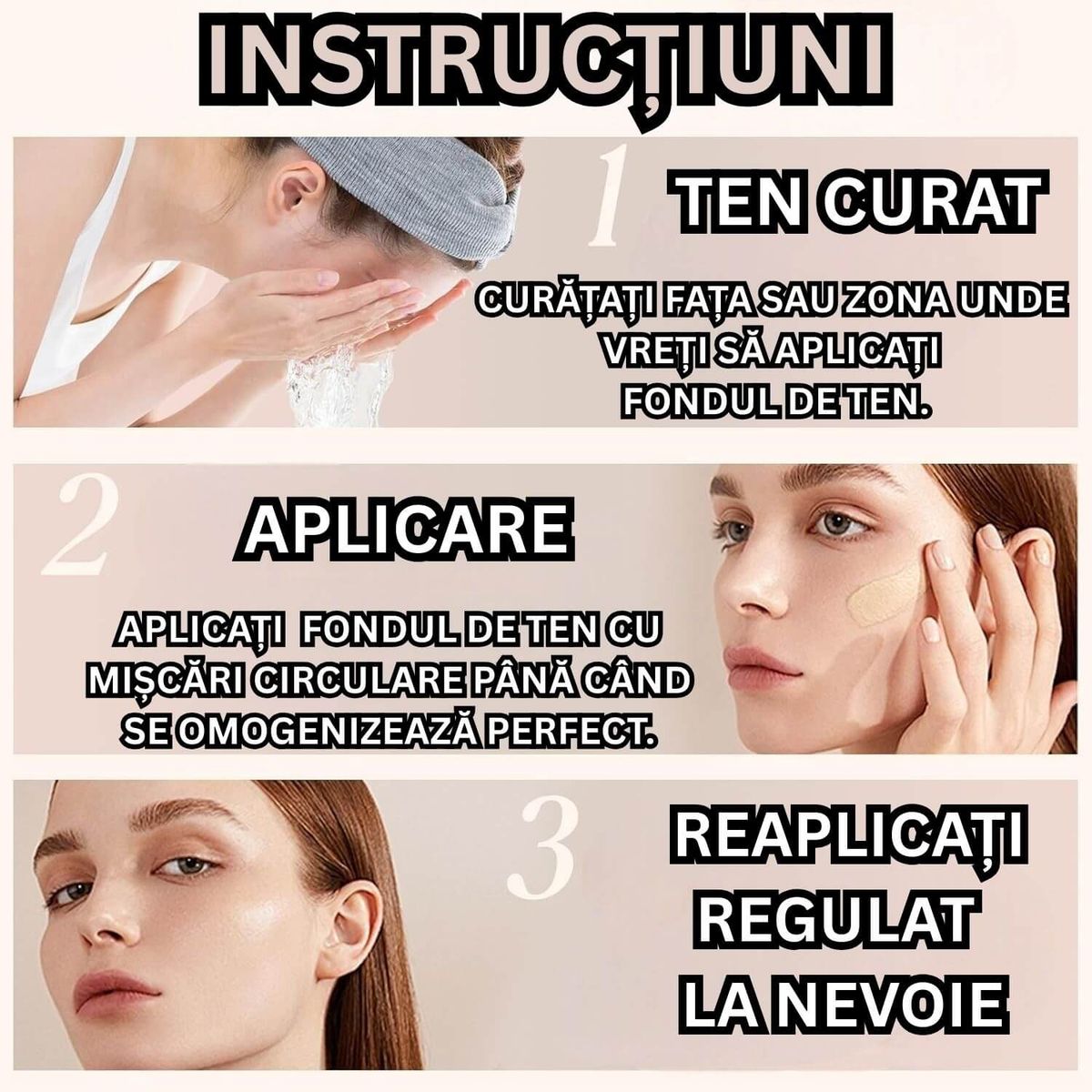 POTRIVIT PENTRU TOATE TIPURILE DE TEN
